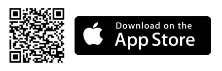 Download QR-Code mit dem Apple Logo und dem Schriftzug -Download on the App Store- daneben